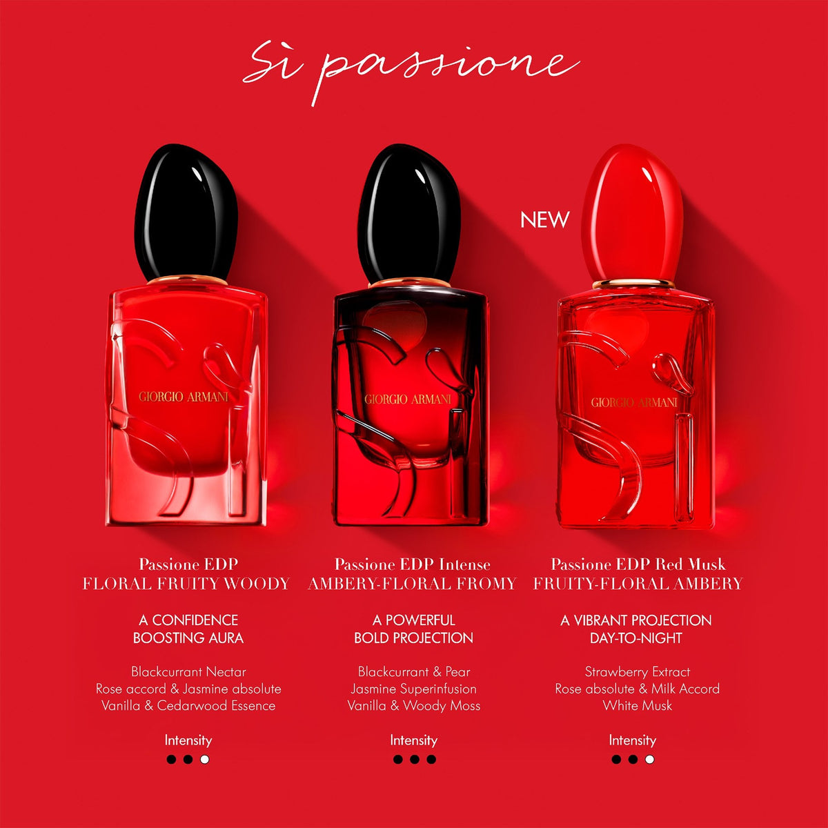 Giorgio Armani Si Passione Red Musk Eau De Parfum 100ml Spray - Tophatter Daily Deals