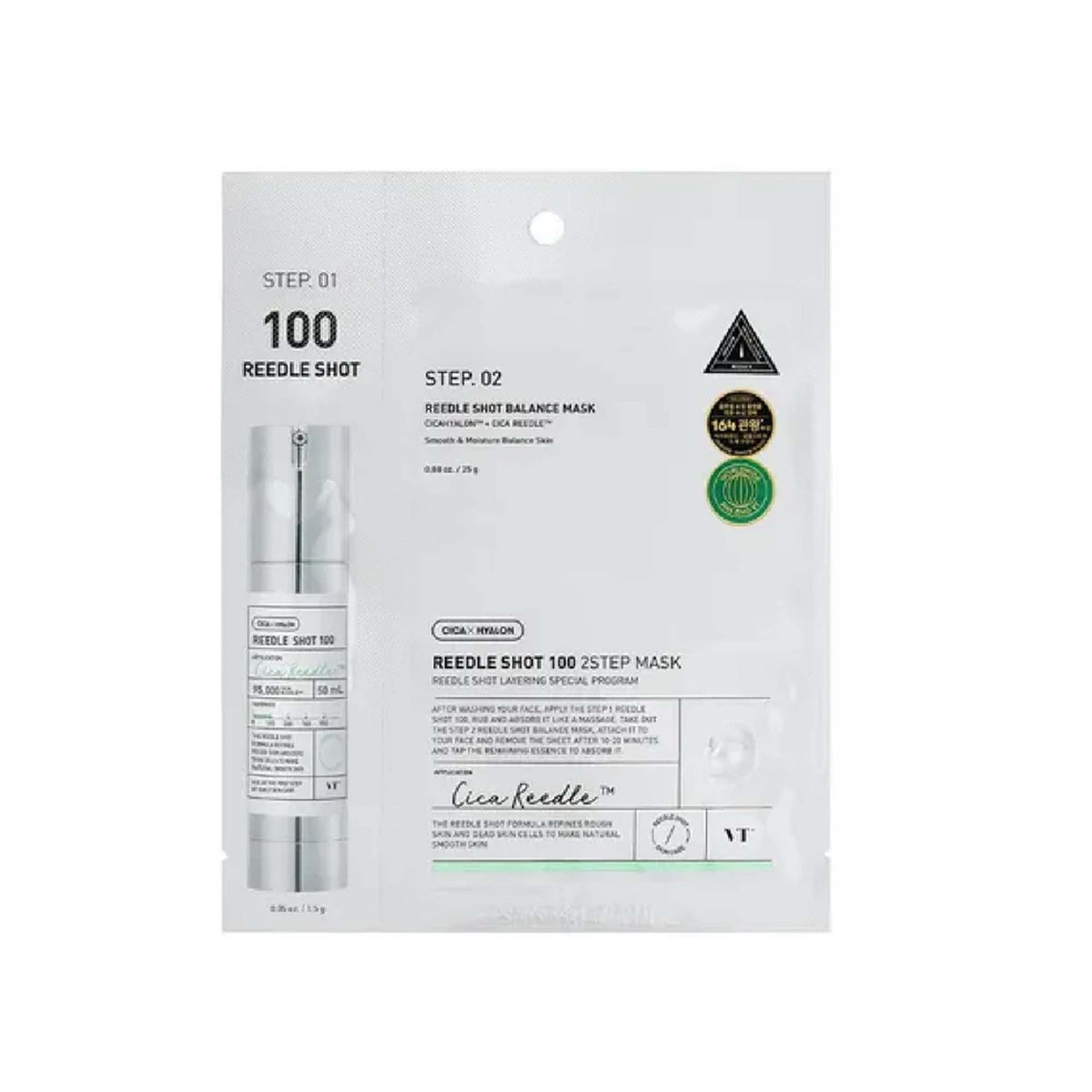 VT Cosmetics Reedle Shot 100 2 Step Mask 1Pc Sachet Default Title - Tophatter Daily Deals