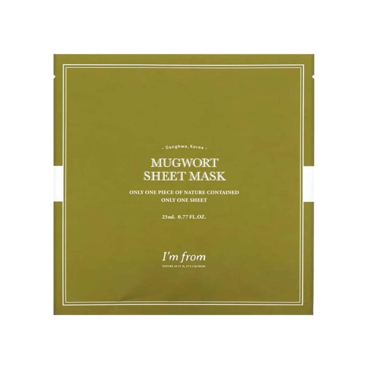 I'm From Mugwort Sheet Mask 1pc Sachet Default Title - Tophatter Daily Deals