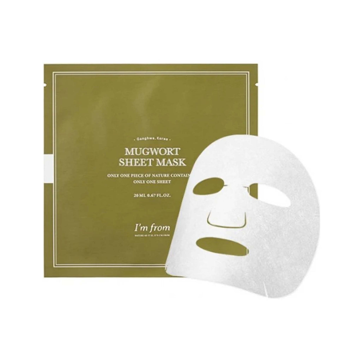 I'm From Mugwort Sheet Mask 1pc Sachet - Tophatter Daily Deals