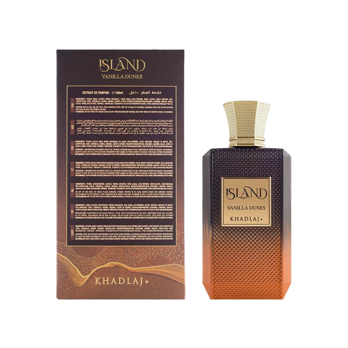 Khadlaj Island Vanilla Dunes Extrait De Parfum 100ml Spray - Tophatter Daily Deals