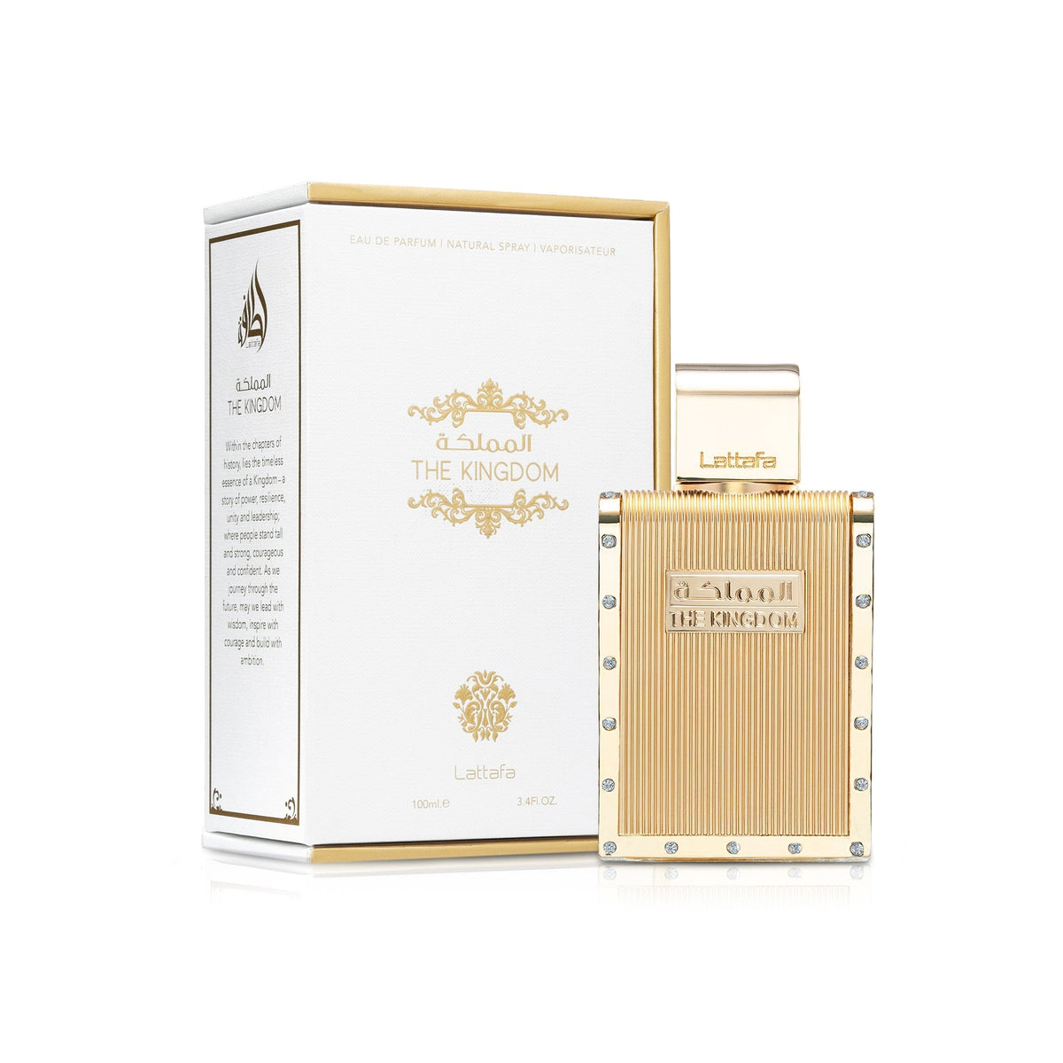 Lattafa The Kingdom For Him Eau De Parfum 100ml Spray Default Title - Tophatter Daily Deals