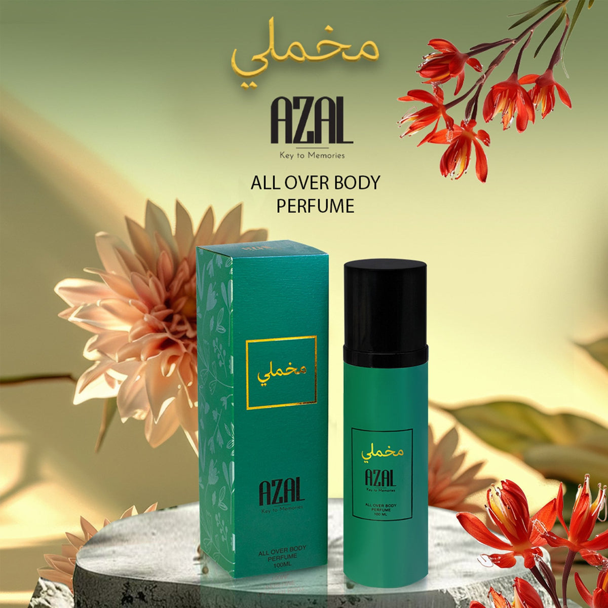 AZAL Makhmaly All Over Body Spray 100ml Spray - Tophatter Daily Deals