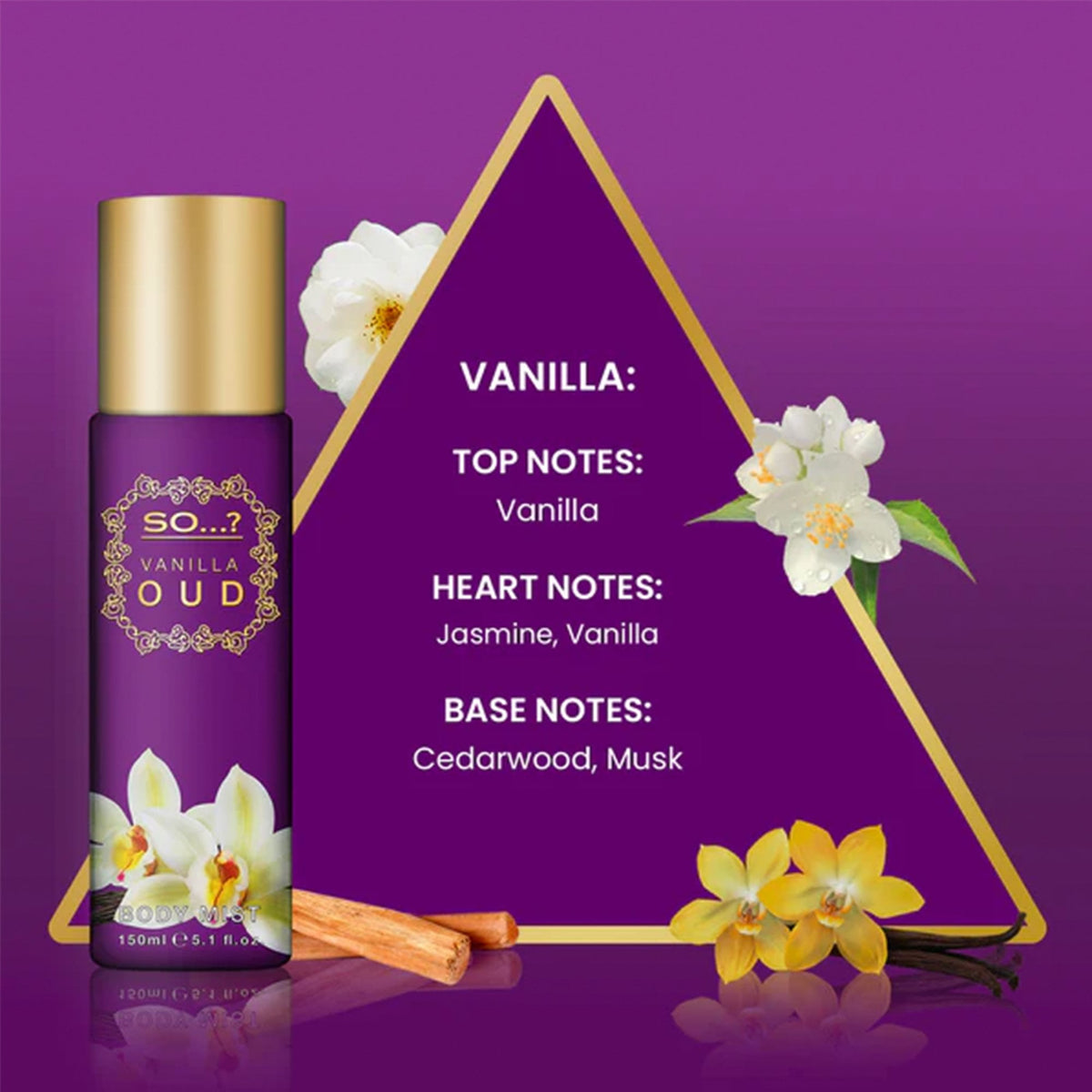 So...? Vanilla Oud Body Mist 150ml Spray - Tophatter Daily Deals