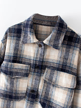 Brushed plaid coat women's clothing 0 - Tophatter Daily Deals