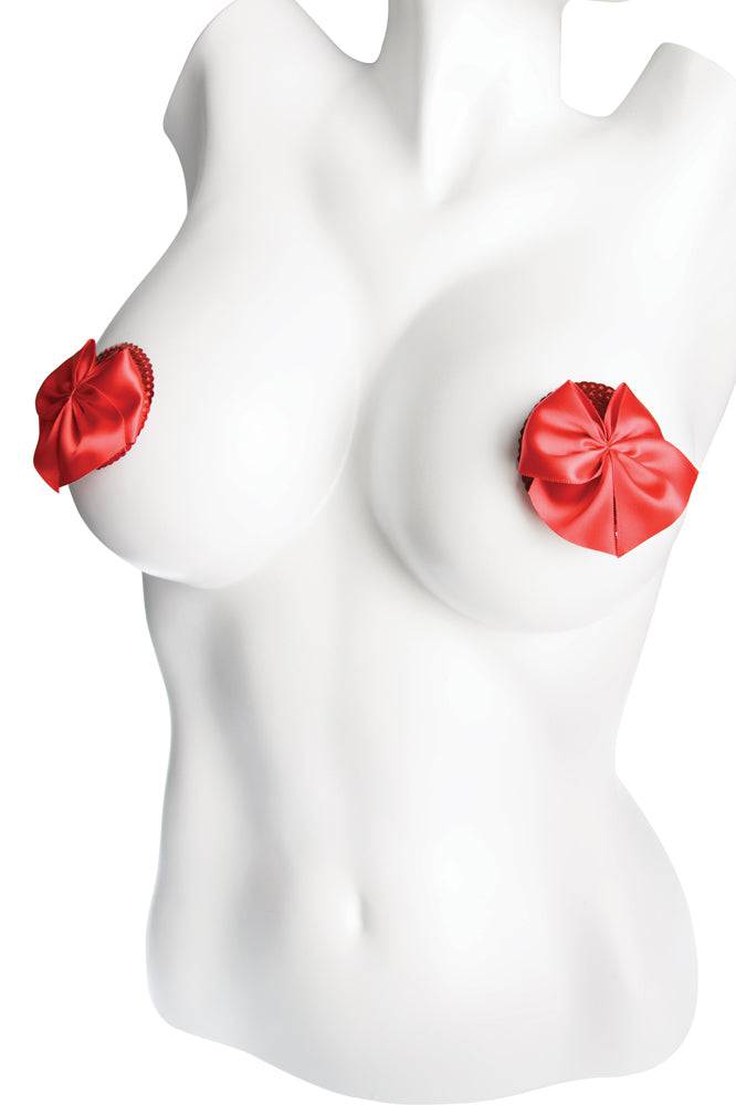 Coquette - 1748 - Bow Pasties - Red - OS Lingerie - Tophatter Daily Deals