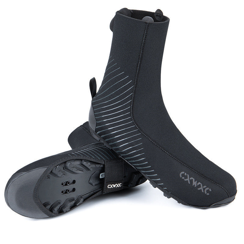 Bike shoe cover lock shoe cover mountain road car windproof and waterproof 204 Black 0 - Tophatter Daily Deals