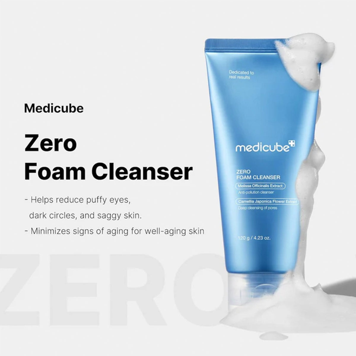 Medicube Zero Pore Foam Cleanser 120g Tube - Tophatter Daily Deals