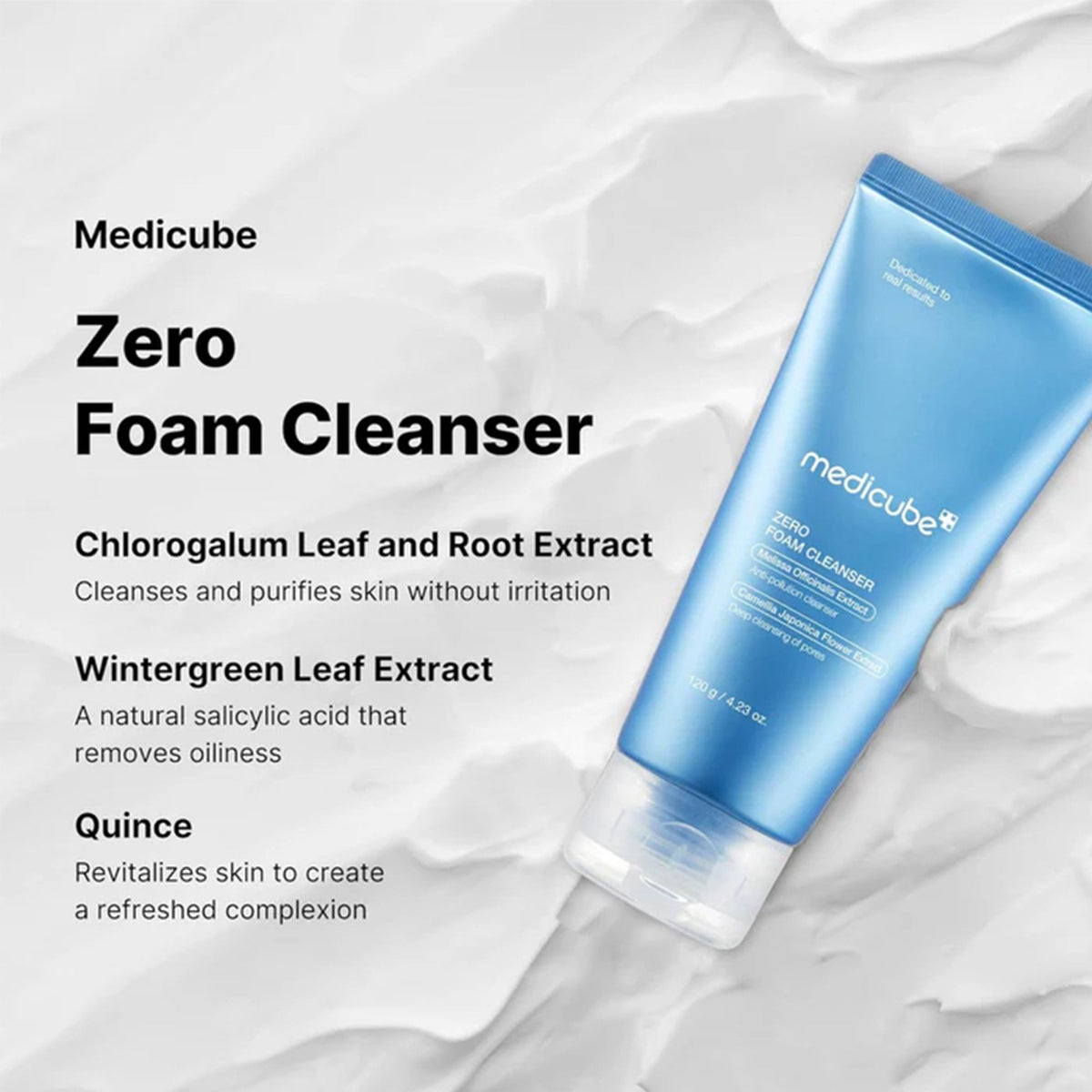 Medicube Zero Pore Foam Cleanser 120g Tube - Tophatter Daily Deals