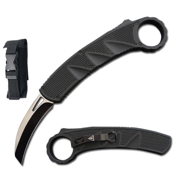 Raptor Claw Tactical Auto Karambit Dual Action OTF Knife - Tophatter's Army Products & Self Defense Collectible Weapons - Tophatter Daily Deals