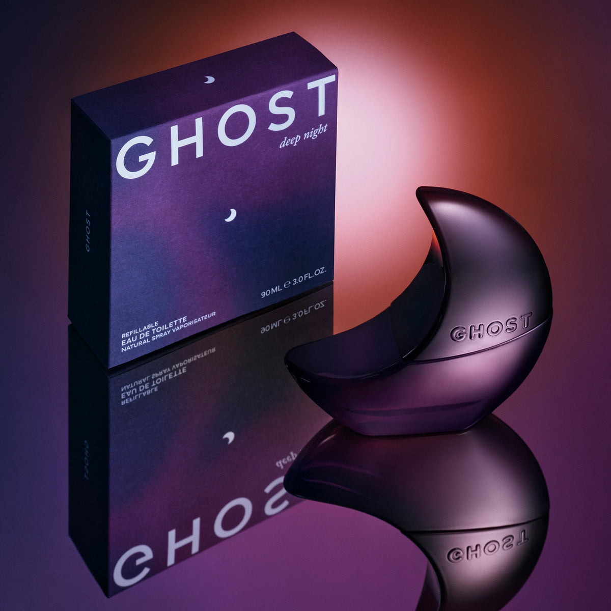 Ghost Deep Night Eau De Toilette 90ml Refillable Spray - Tophatter Daily Deals