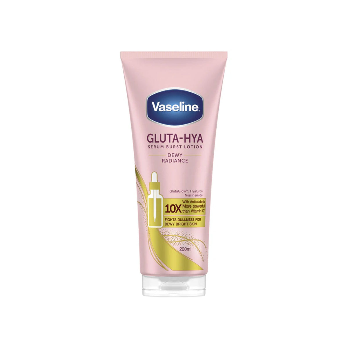 Vaseline Gluta-Hya Dewy Radiance Serum Burst Lotion 200ml Tube Default Title - Tophatter Daily Deals