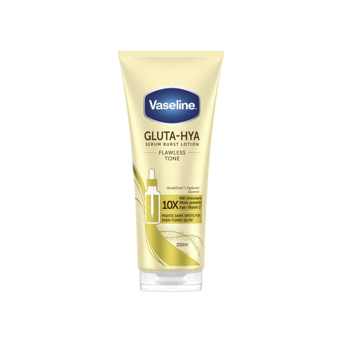 Vaseline Gluta-Hya Flawless Tone Serum Burst Lotion 200ml Tube Default Title - Tophatter Daily Deals
