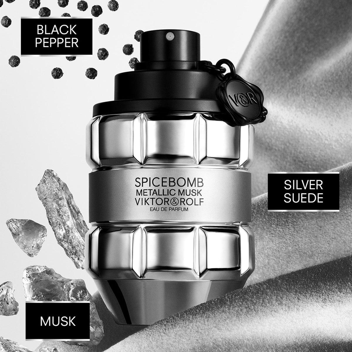 Viktor & Rolf Spicebomb Metallic Musk Eau De Parfum 50ml Spray - Tophatter Daily Deals