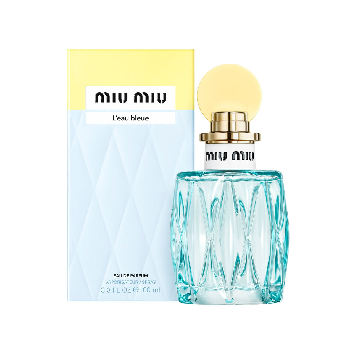 MiuMiu L'eau Bleue Eau De Parfum 100ml Spray - Tophatter Daily Deals