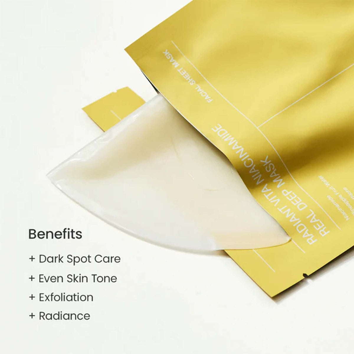 Biodance Radiant Vita Niacinamide Sheet Face Mask 4pcs Sachets - Tophatter Daily Deals