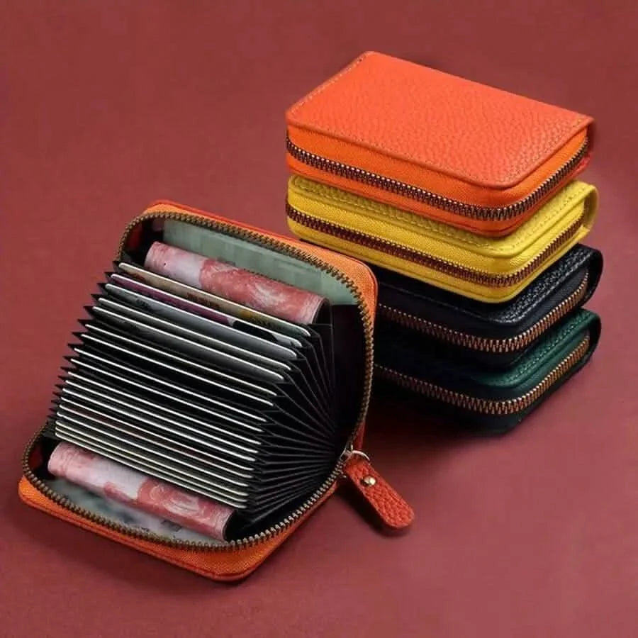 RFID Card Wallet with 18 Card Slots, 2 ID Windows and Coin Pocket Handbags & Wallets - Tophatter Daily Deals