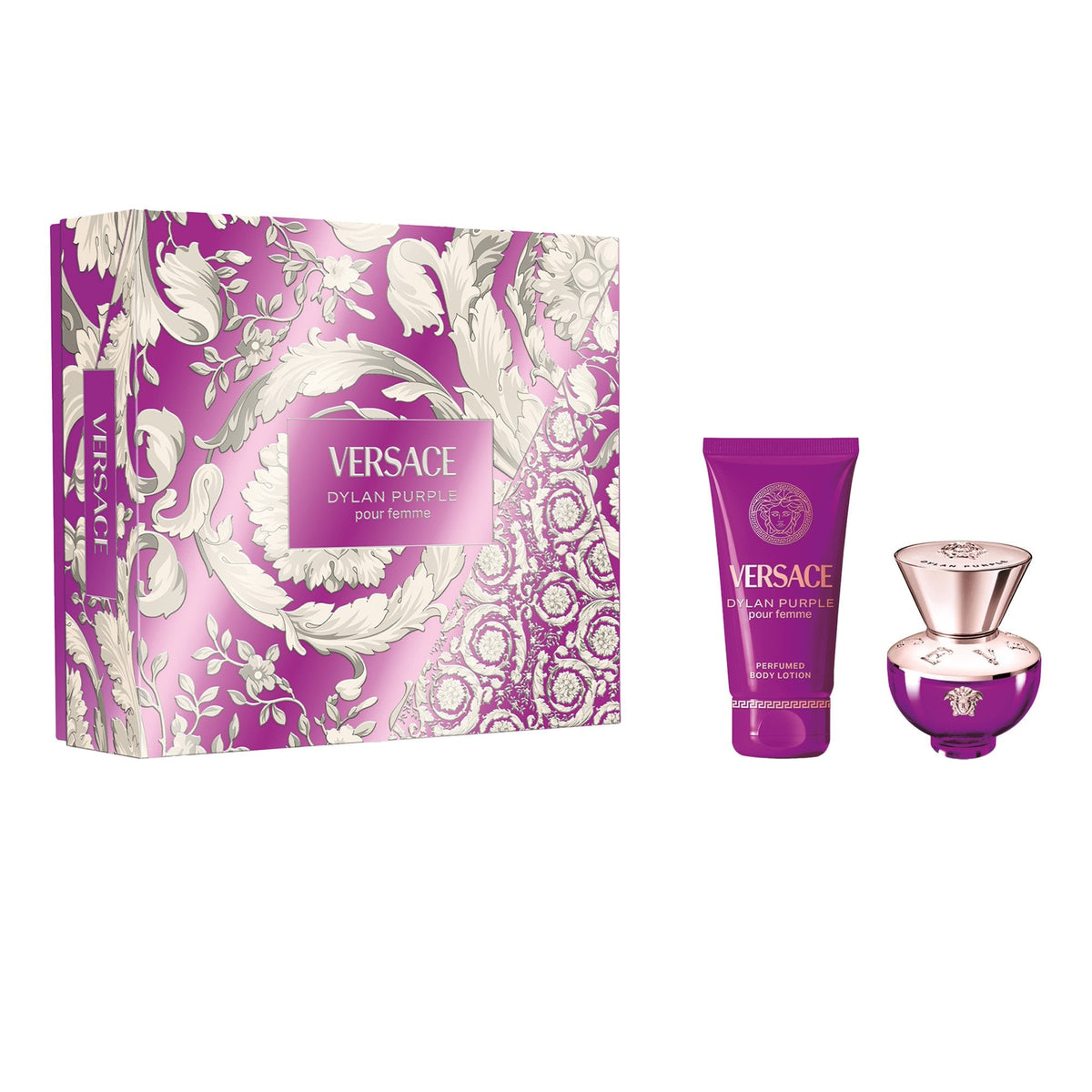 Versace Dylan Purple Eau De Parfum 30ml & Body Lotion 50ml Gift Set Default Title - Tophatter Daily Deals
