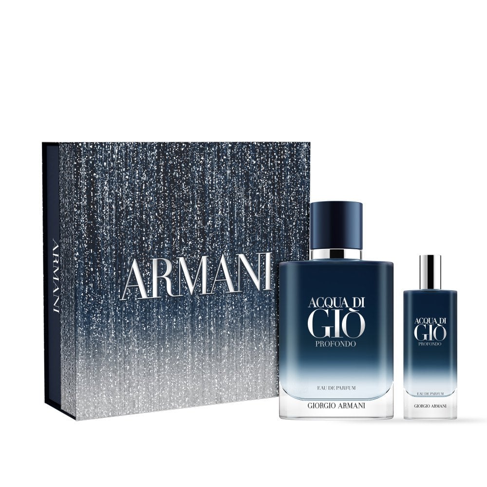 Giorgio Armani Acqua Di Gio Profondo Eau De Parfum 100ml & Travel Spray 15ml Gift Set Default Title - Tophatter Daily Deals