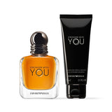 Giorgio Armani Stronger With You Eau De Toilette 50ml & Shower Gel 75ml Gift Set - Tophatter Daily Deals