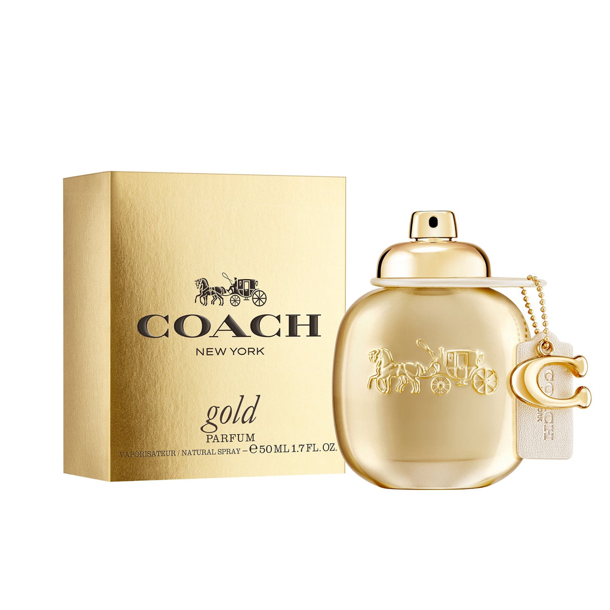 Coach Woman Gold Parfum 50ml Spray - Tophatter Daily Deals