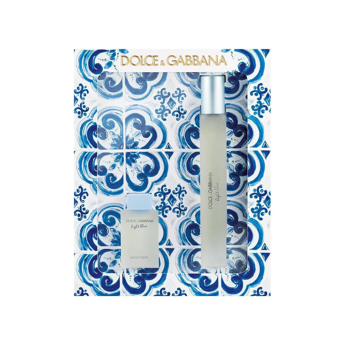 Dolce&Gabbana Light Blue Eau De Toilette 10ml & 5ml Splash On Gift Set