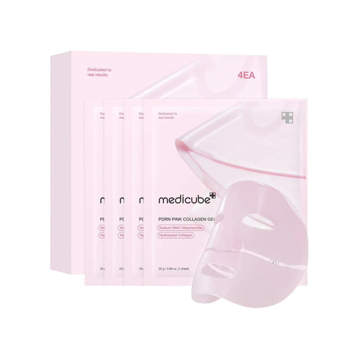 Medicube PDRN Pink Collagen Sheet Mask 4pcs Sachets - Tophatter Daily Deals