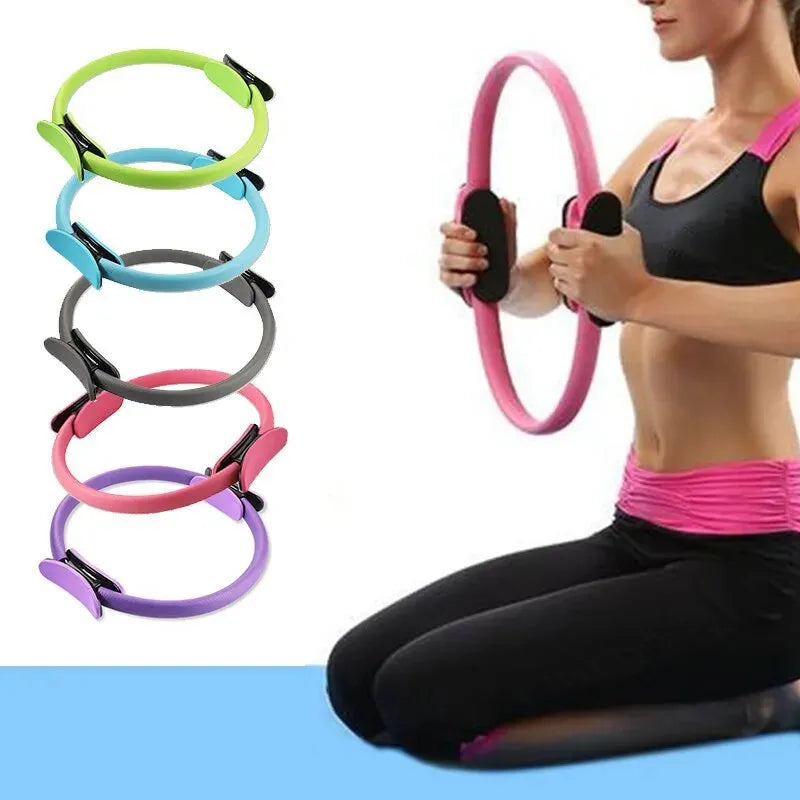 Yoga Fitness Pilates Ring Women Girls Circle Magic Dual Exercise Home Gym Workout Sports Lose Weight Body Resistance Bluetooth Speaker Lamp - Tophatter Daily Deals