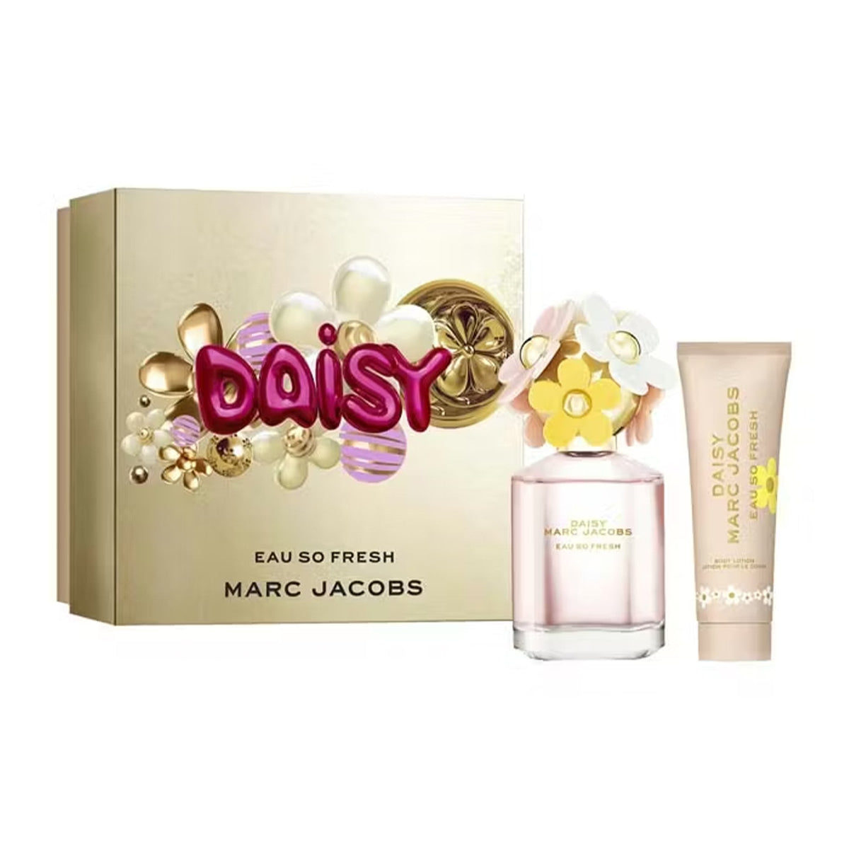 Marc Jacobs Daisy Eau So Fresh Eau De Toilette 75ml & Body Lotion 75ml Gift Set Default Title - Tophatter Daily Deals