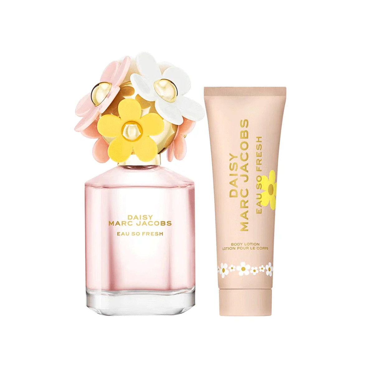 Marc Jacobs Daisy Eau So Fresh Eau De Toilette 75ml & Body Lotion 75ml Gift Set - Tophatter Daily Deals