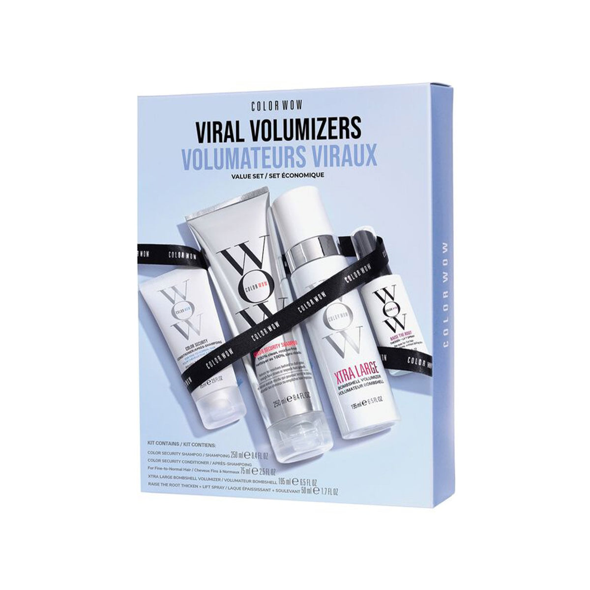 COLOR WOW Shampoo 250ml & Conditioner 250ml & Volumizer 195ml & Thicken + Lift Spray 50ml Gift Set Default Title - Tophatter Daily Deals