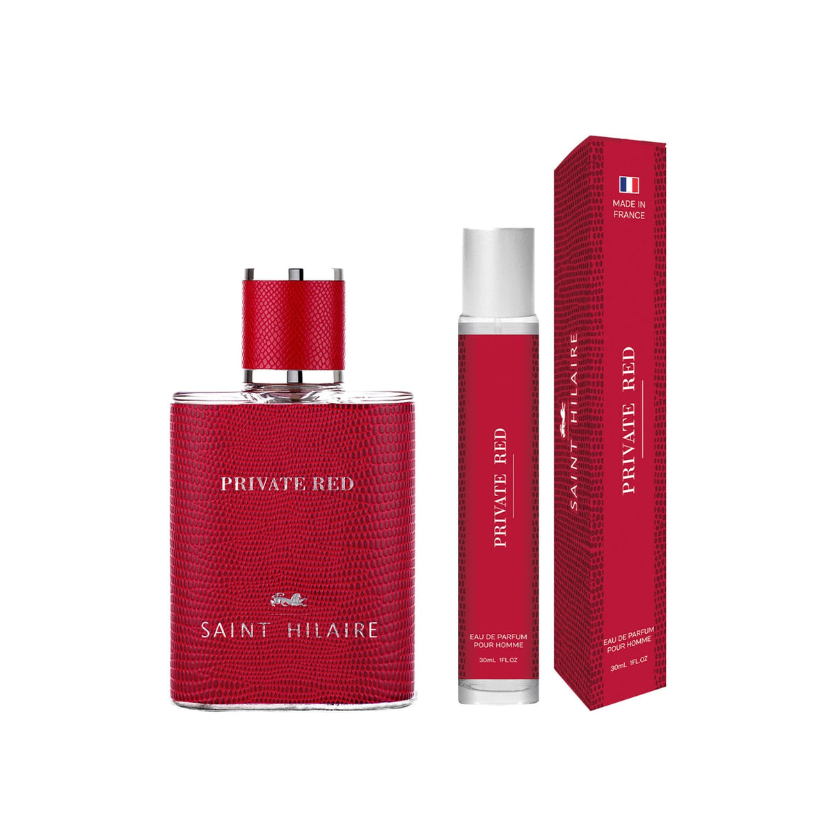 Saint Hilaire Private Red Eau De Parfum 100ml & Eau De Parfum 30ml & Travel Case Gift Set - Tophatter Daily Deals