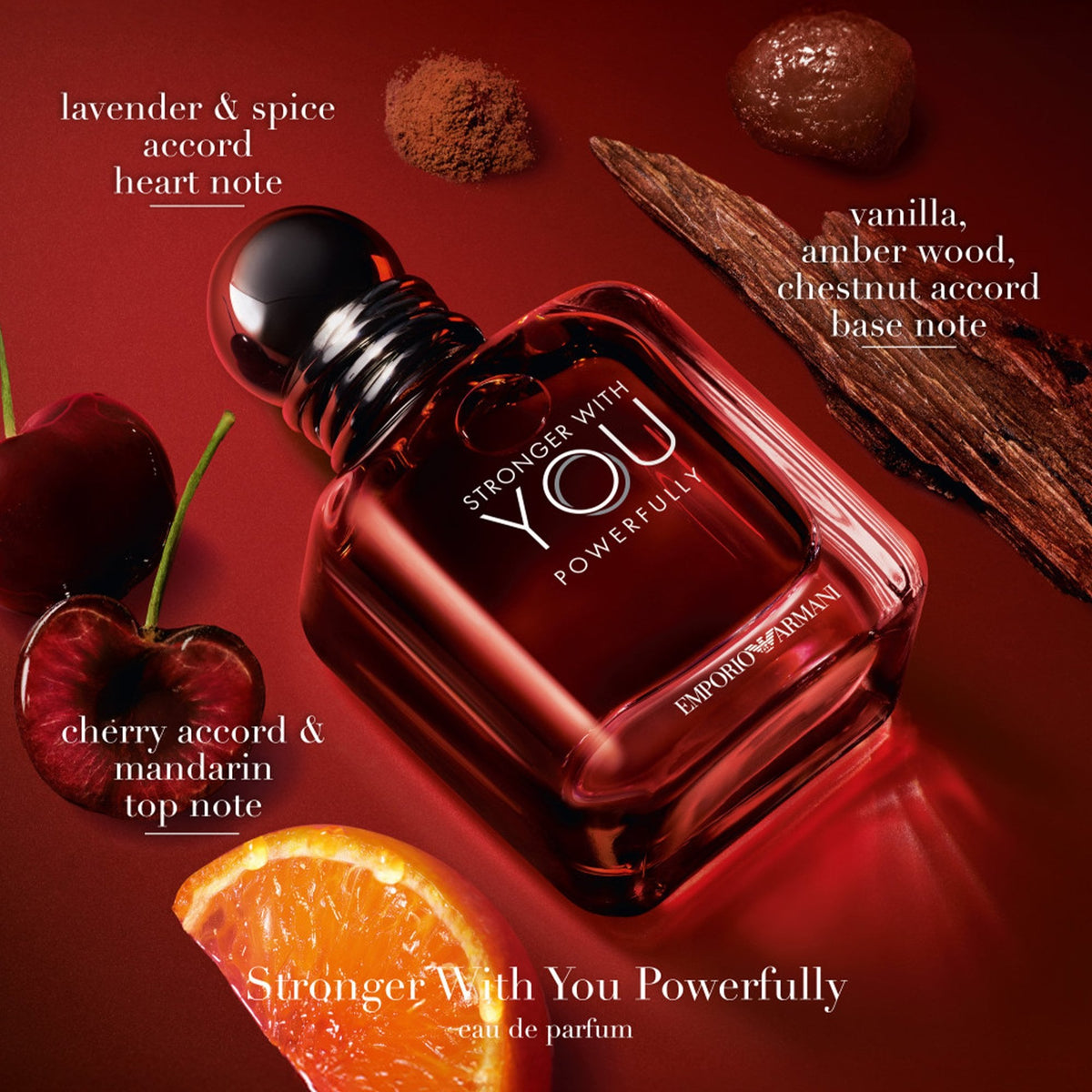Giorgio Armani Stronger With You Powerfully Eau De Parfum 100ml Spray - Tophatter Daily Deals