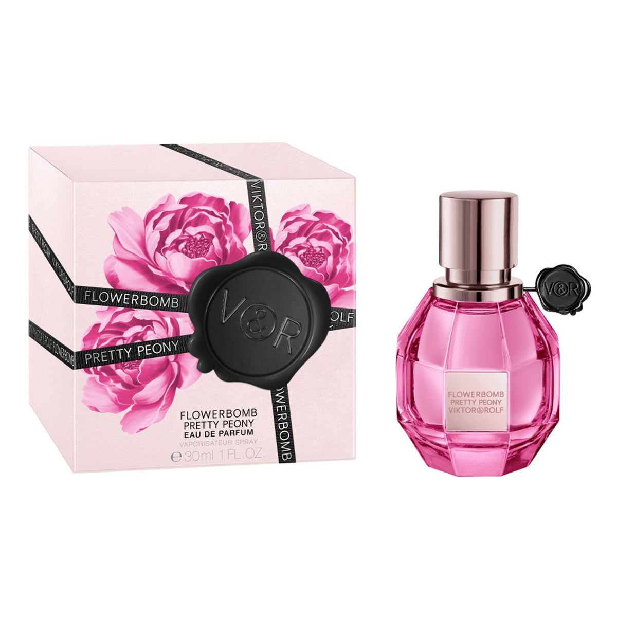 Viktor & Rolf FlowerBomb Pretty Peony Eau De Parfum 30ml Spray - Tophatter Daily Deals