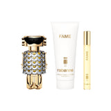 Rabanne Fame Eau De Parfum 50ml & Travel Spray 10ml & Body Lotion 100ml Gift Set