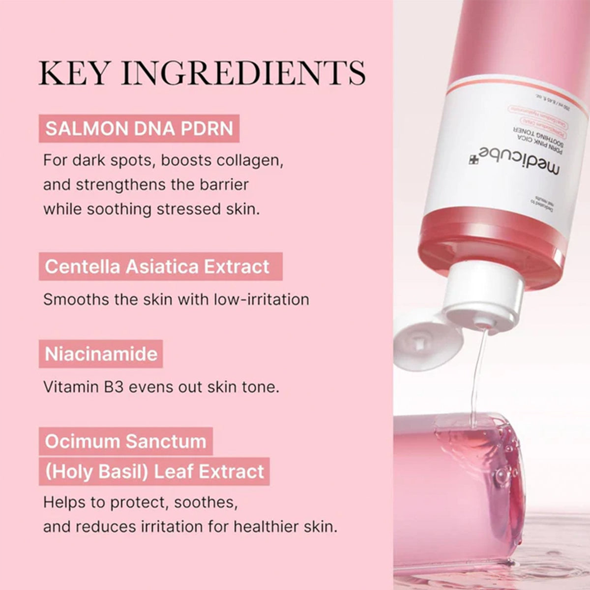 Medicube PDRN Pink Collagen Toner 250ml Bottle - Tophatter Daily Deals