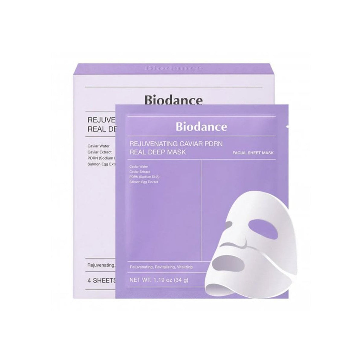 Biodance Rejuvenating Caviar PDRN Mask 4pcs Default Title - Tophatter Daily Deals