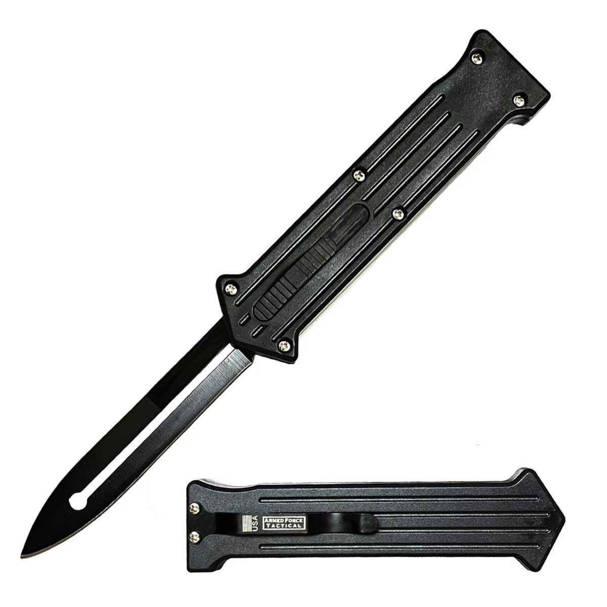 8.25 Inch Double Action JOKER OTF knife - Tophatter's Army Products & Self Defense Collectible Weapons - Tophatter Daily Deals