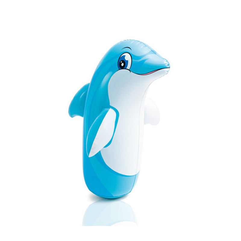 3D Inflatable Dinasour Toys for Children Boys Bop Bag Punching Bag Interactive Big Tumbler Toy Kid Dolphin 0 - Tophatter Daily Deals
