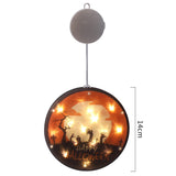 Halloween LED Lantern 160mm PVC Decor, IP44 Spooky Glow 6 Style 3D Changing Face Moving Picture Frame - Tophatter Daily Deals