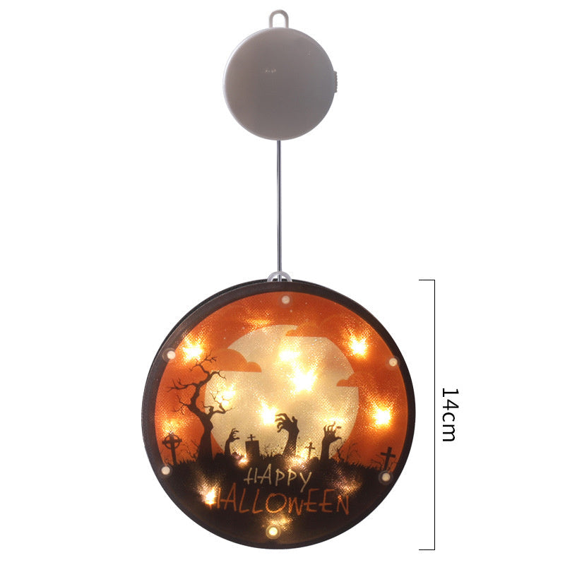 Halloween LED Lantern 160mm PVC Decor, IP44 Spooky Glow 6 Style 3D Changing Face Moving Picture Frame - Tophatter Daily Deals