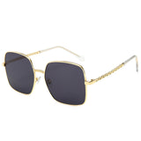 Big frame net red sunglasses Black 0 - Tophatter Daily Deals
