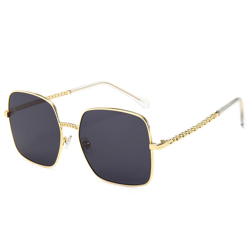 Big frame net red sunglasses Black 0 - Tophatter Daily Deals