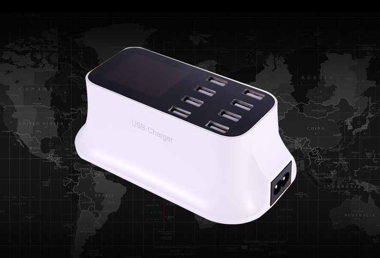 40W8usb digital display charger 0 - Tophatter Daily Deals
