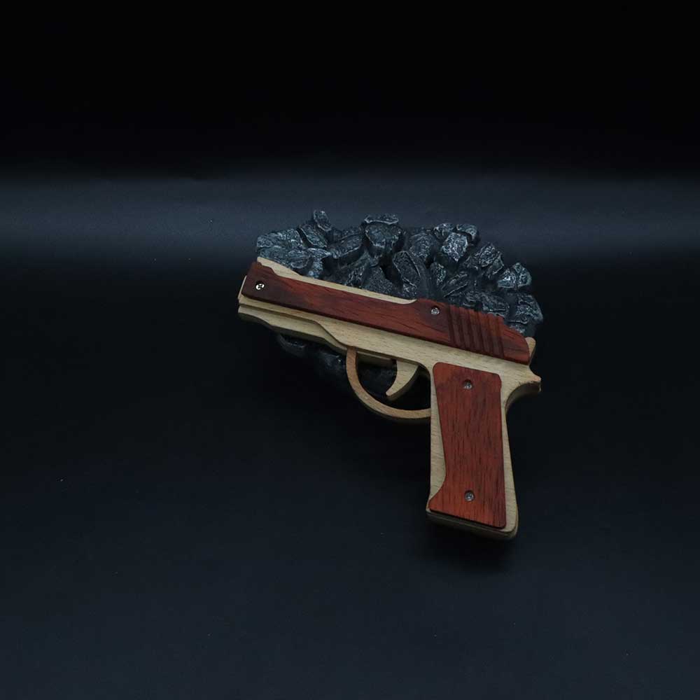 Wooden M9 Replica Rubber Band Gun - Tophatter Daily Deals