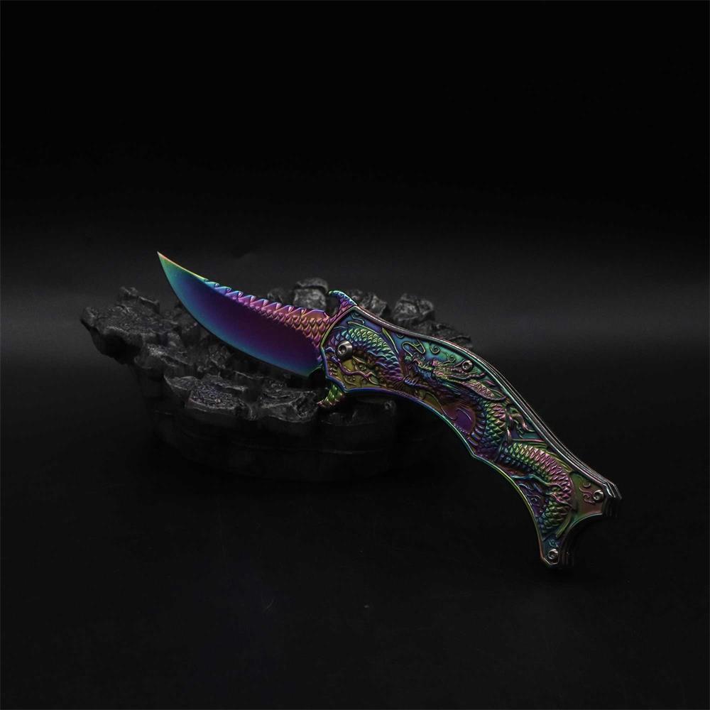 Chinese Dragon Totem Folding Knife - Tophatter Daily Deals