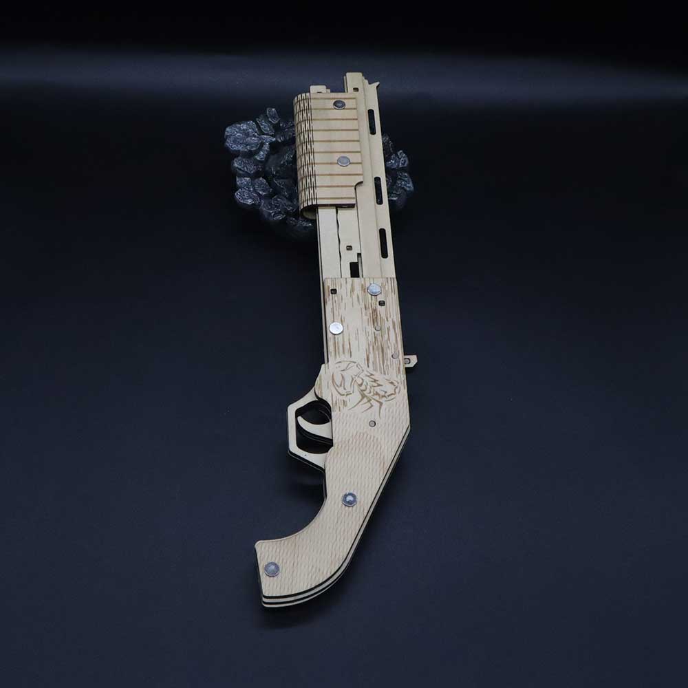 Wooden Mossberg Shotgun Rubber Band Gun Model Kit - Tophatter Daily Deals