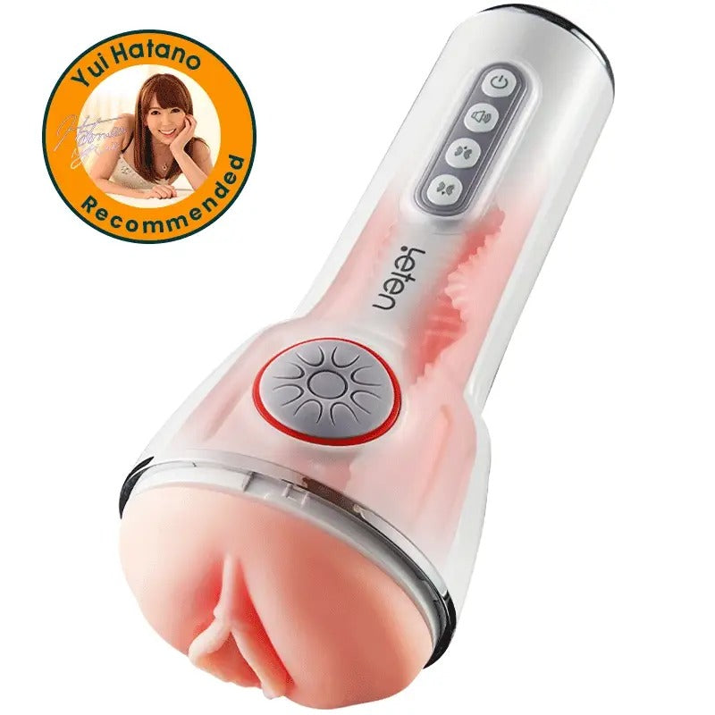 Leten - Squeezing Sucking Vibrating Masturbation Cup-Queen of AV Version4 Masturbation Cup - Tophatter Daily Deals