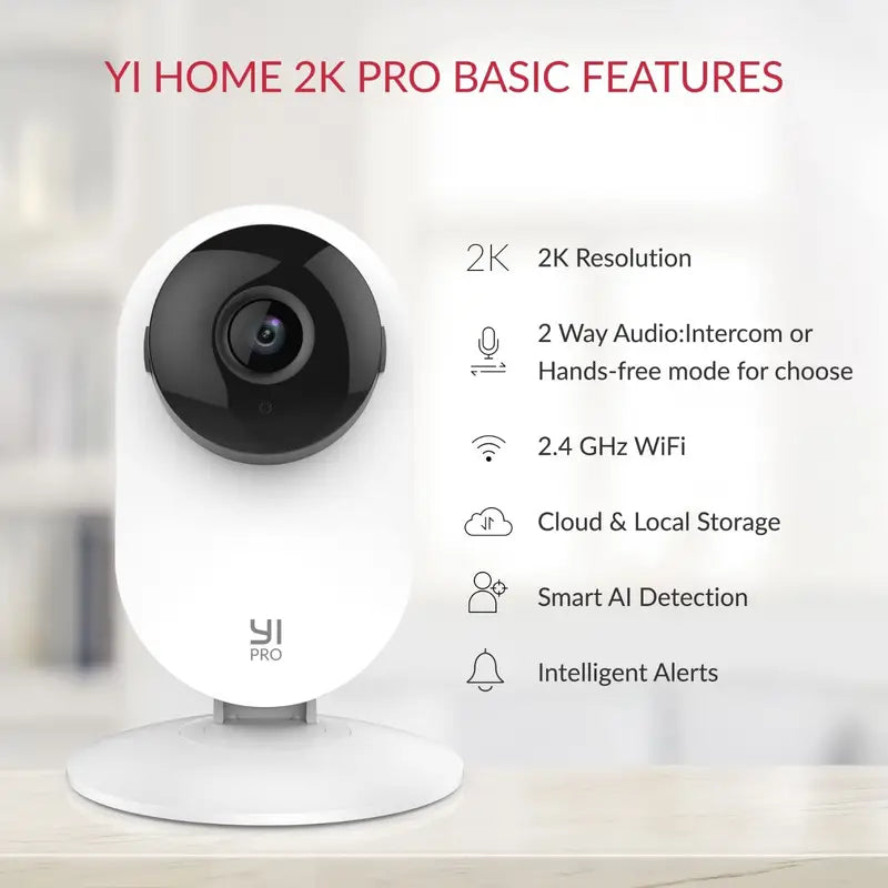 2K HD Indoor/Outdoor Wi-Fi Camera – Color Night Vision, 2-Way Audio, Motion Tracking Cameras & Drones - Tophatter Daily Deals