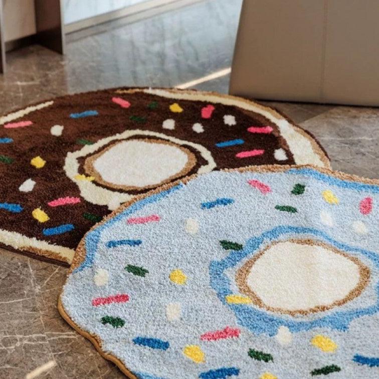 Donut with Rainbow Sprinkles Rug 0 - Tophatter Daily Deals